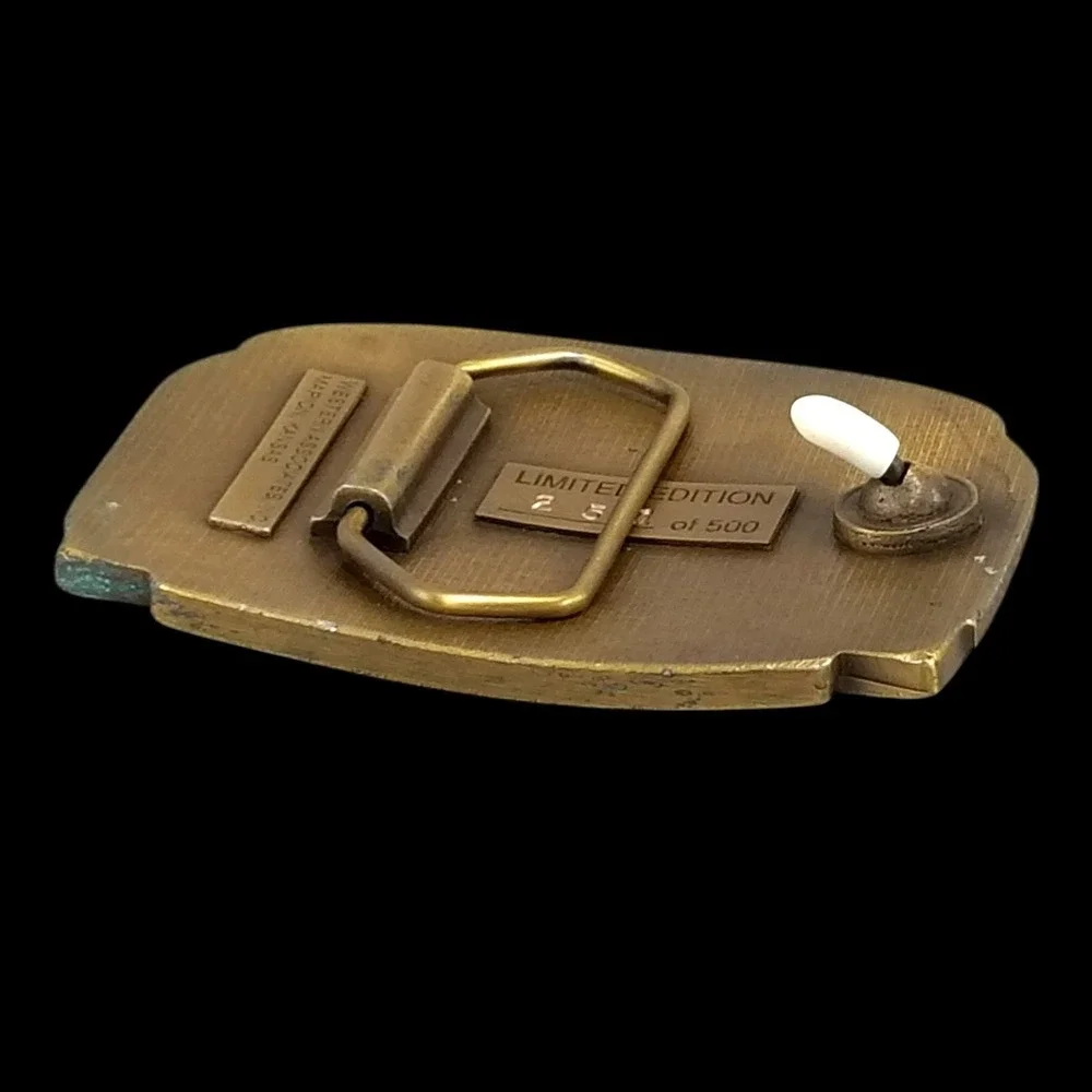 Belt Buckle Vintage 1995 International Pancake Day Western Associates Solid Bras